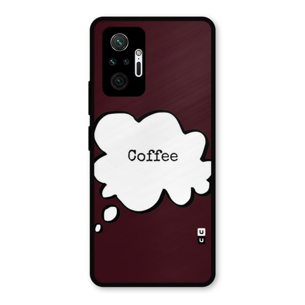 Coffee Bubble Metal Back Case for Redmi Note 10 Pro