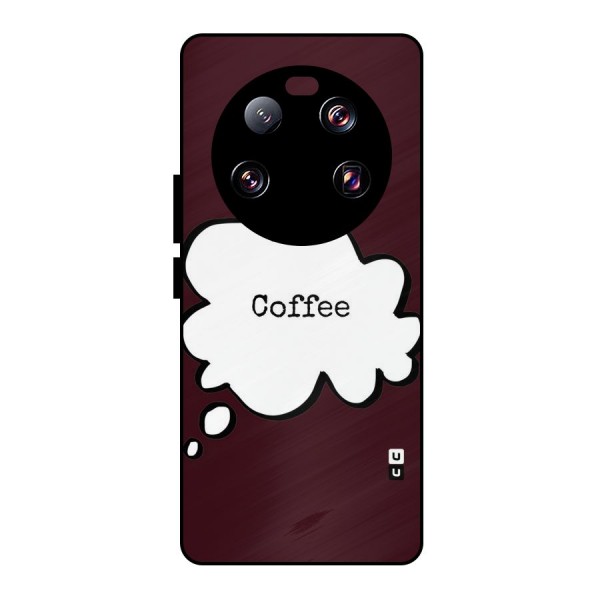 Coffee Bubble Metal Back Case for Xiaomi 13 Ultra