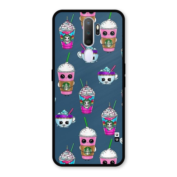 Coffee Mugs Metal Back Case for Oppo A9 (2020)
