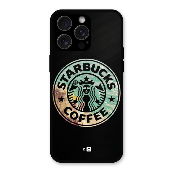 Coffee StarBucks Metal Back Case for iPhone 15 Pro Max