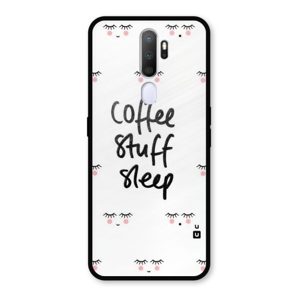 Coffee Stuff Sleep Metal Back Case for Oppo A9 (2020)