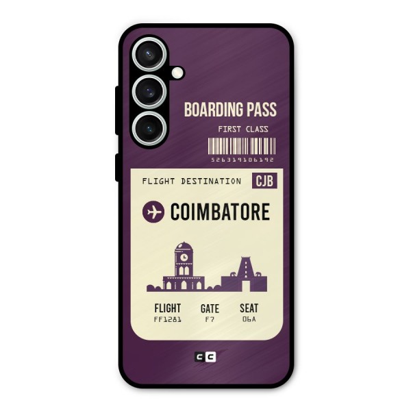Coimbatore Boarding Pass Metal Back Case for Galaxy S23 FE