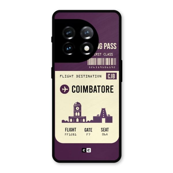 Coimbatore Boarding Pass Metal Back Case for OnePlus 11