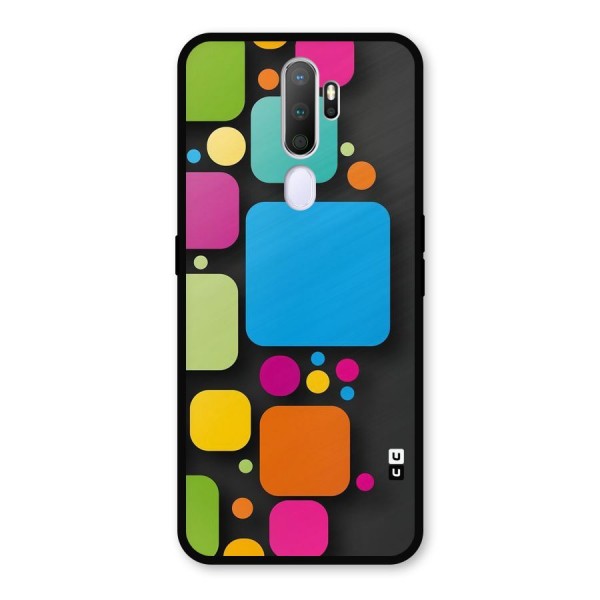 Color Boxes Abstract Metal Back Case for Oppo A9 (2020)