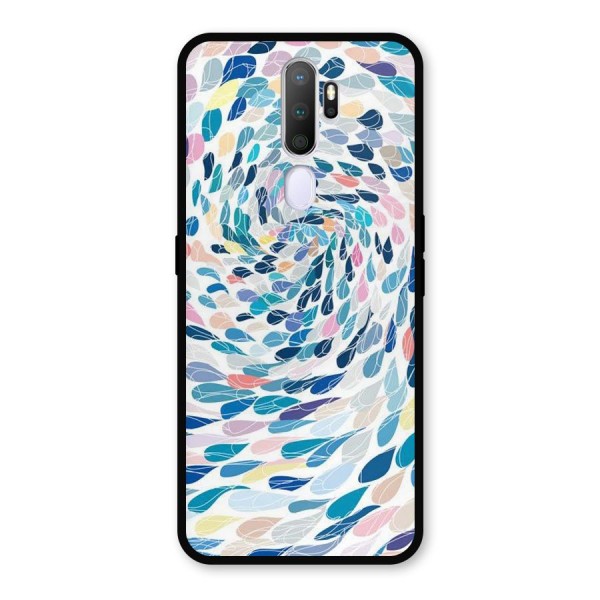 Color Droplets Swirls Metal Back Case for Oppo A9 (2020)