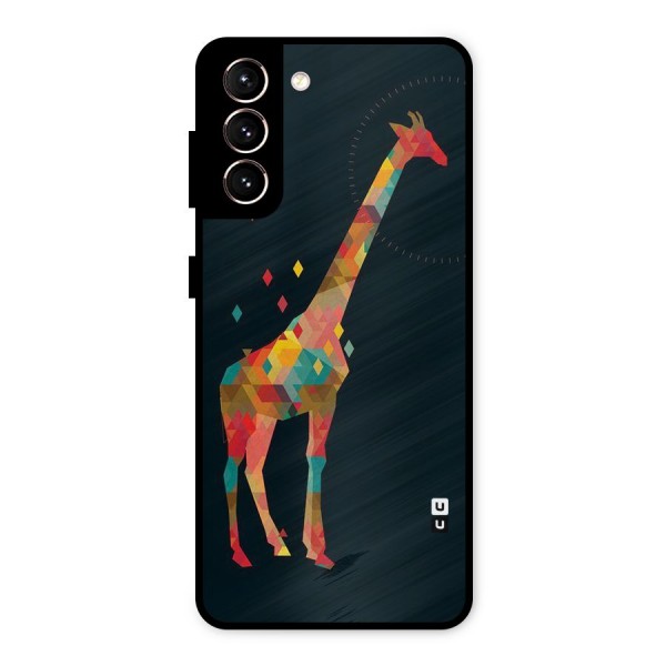 Colored Giraffe Metal Back Case for Galaxy S21 5G