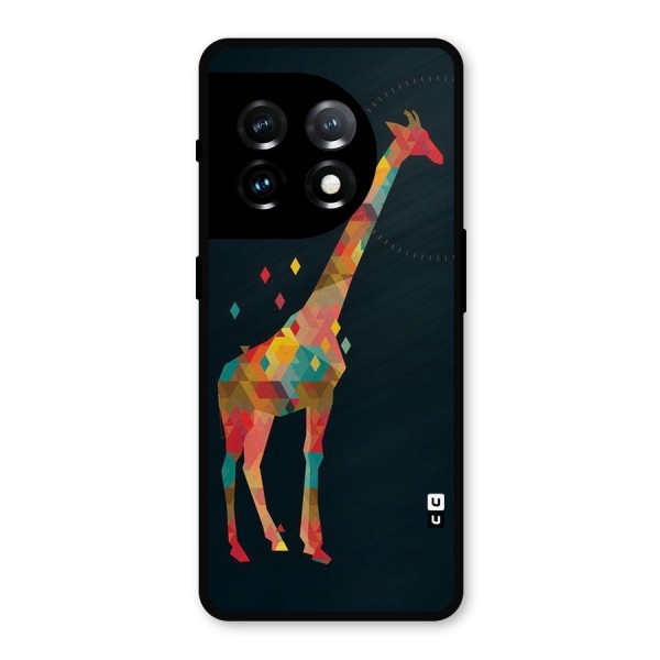 Colored Giraffe Metal Back Case for OnePlus 11