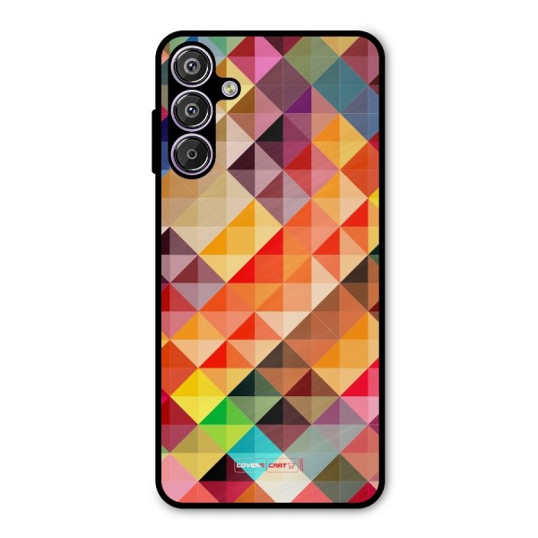 Colorful Cubes Metal Back Case for Galaxy F15