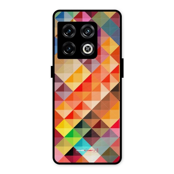 Colorful Cubes Metal Back Case for OnePlus 10 Pro 5G