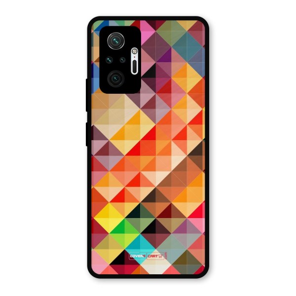 Colorful Cubes Metal Back Case for Redmi Note 10 Pro