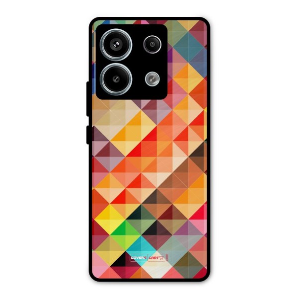 Colorful Cubes Metal Back Case for Redmi Note 13 Pro 5G