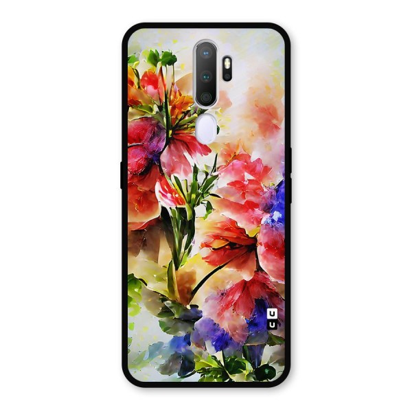 Colorful Flowers Fine Art Metal Back Case for Oppo A9 (2020)