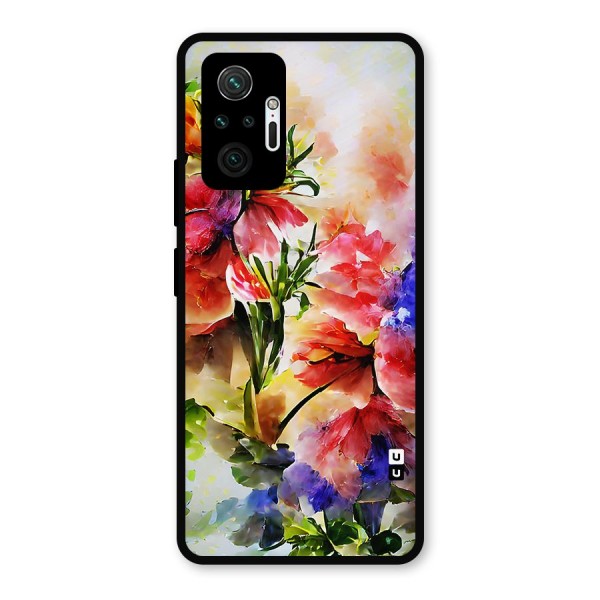 Colorful Flowers Fine Art Metal Back Case for Redmi Note 10 Pro