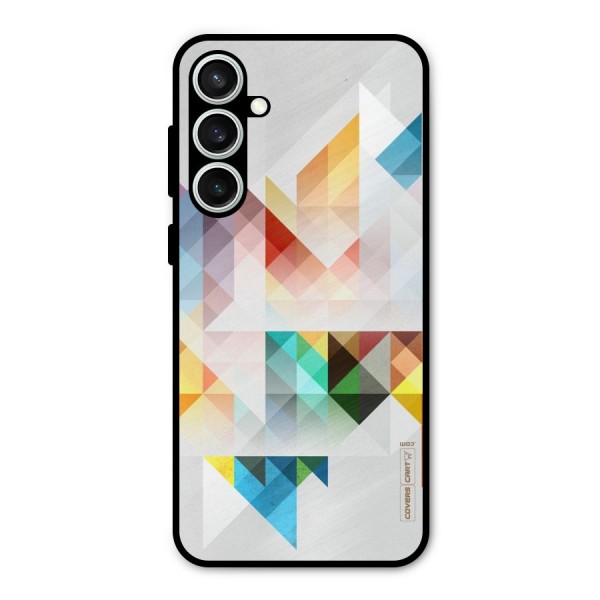 Colorful Geometric Art Metal Back Case for Galaxy S23 FE