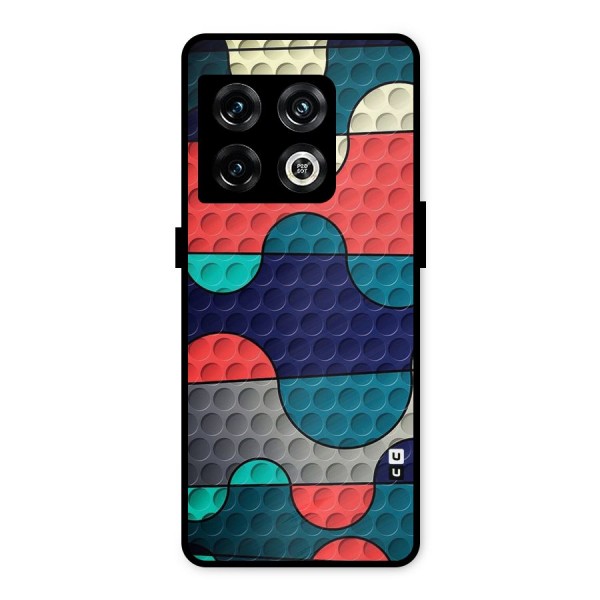 Colorful Puzzle Design Metal Back Case for OnePlus 10 Pro 5G