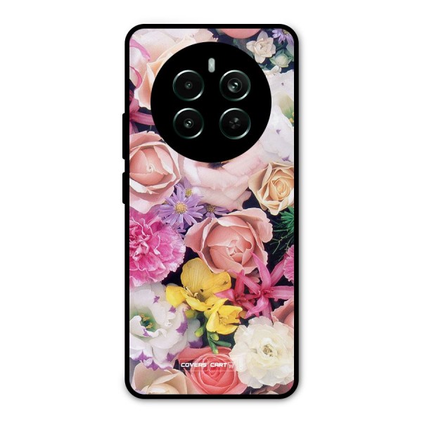 Colorful Roses Metal Back Case for Realme 12 Plus