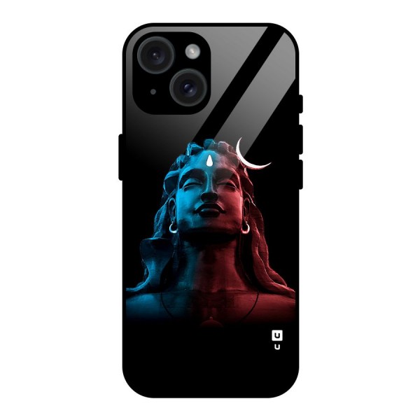 Colorful Shiva Glass Back Case for iPhone 15
