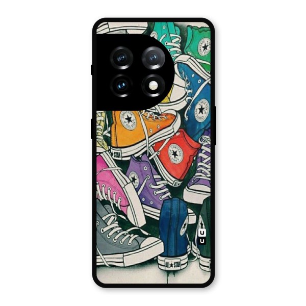 Colorful Shoes Metal Back Case for OnePlus 11