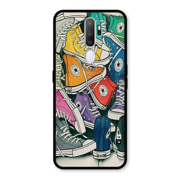 Colorful Shoes Metal Back Case for Oppo A9 (2020)