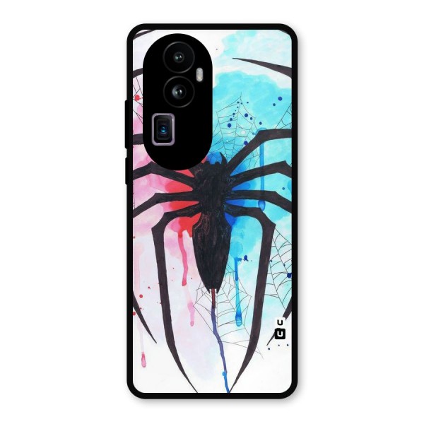 Colorful Web Metal Back Case for Oppo Reno10 Pro Plus