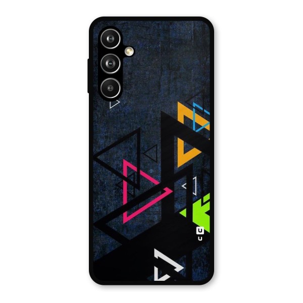 Coloured Triangles Metal Back Case for Galaxy F54