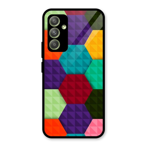 Colourful Abstract Glass Back Case for Galaxy A54