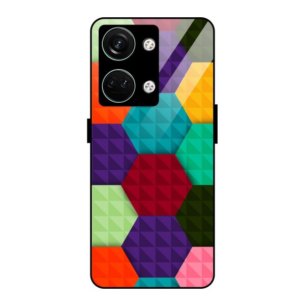 Colourful Abstract Glass Back Case for Oneplus Nord 3