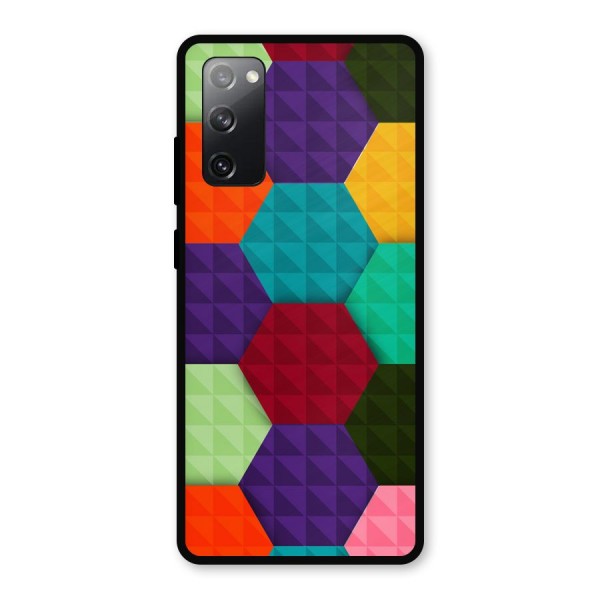 Colourful Abstract Metal Back Case for Galaxy S20 FE