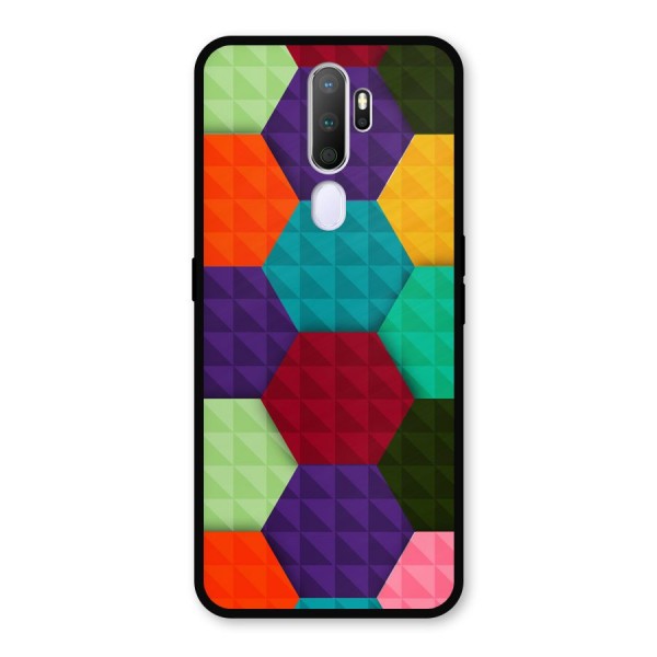 Colourful Abstract Metal Back Case for Oppo A9 (2020)
