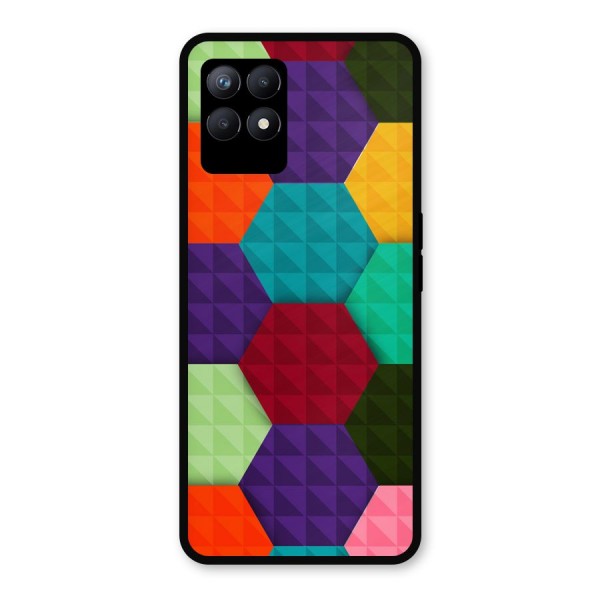 Colourful Abstract Metal Back Case for Realme Narzo 50