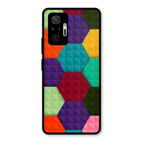 Colourful Abstract Metal Back Case for Redmi Note 10 Pro