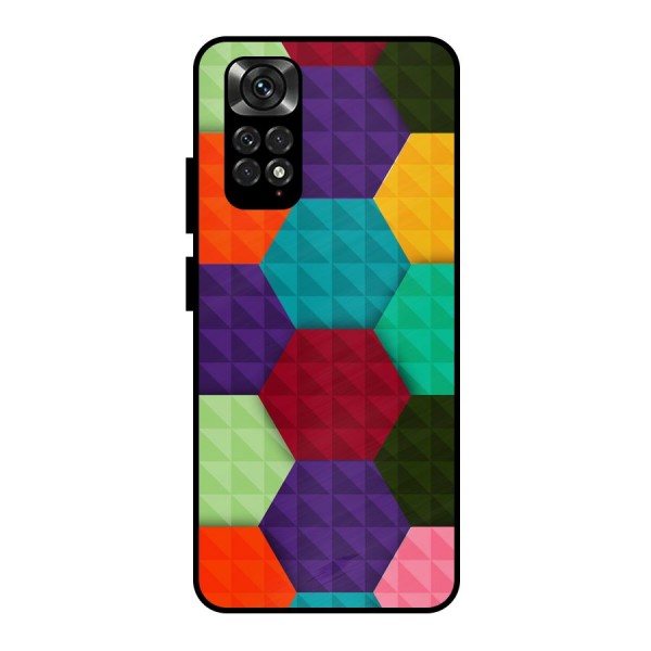 Colourful Abstract Metal Back Case for Redmi Note 11 Pro