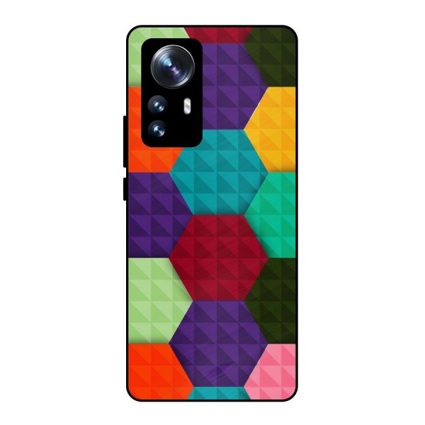 Colourful Abstract Metal Back Case for Xiaomi 12 Pro