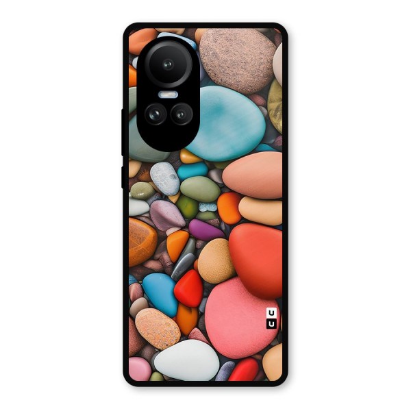Colourful Stones Metal Back Case for Oppo Reno10