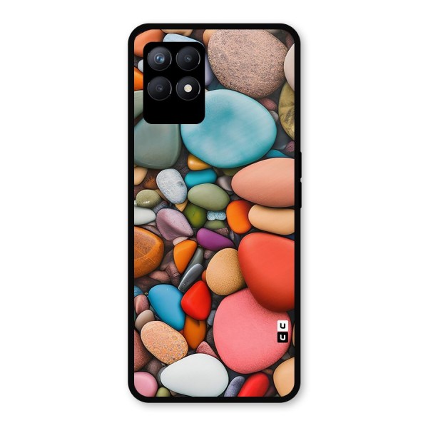 Colourful Stones Metal Back Case for Realme Narzo 50