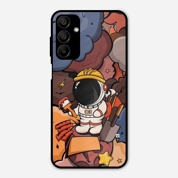 Comic Space Astronaut Metal Back Case for Galaxy A15 5G