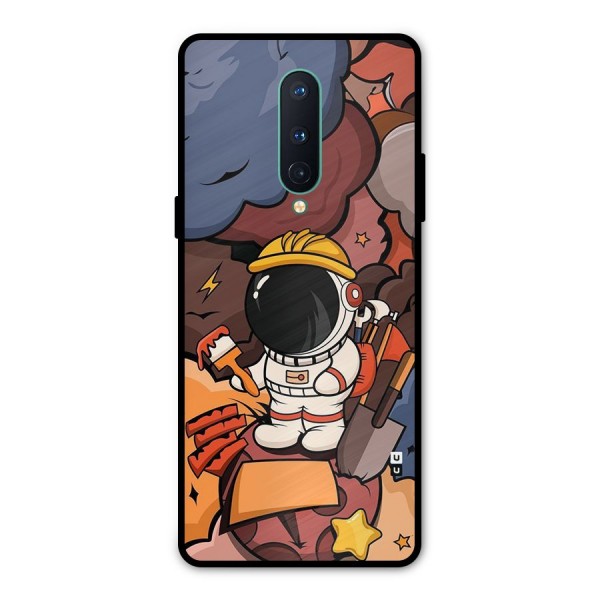Comic Space Astronaut Metal Back Case for OnePlus 8