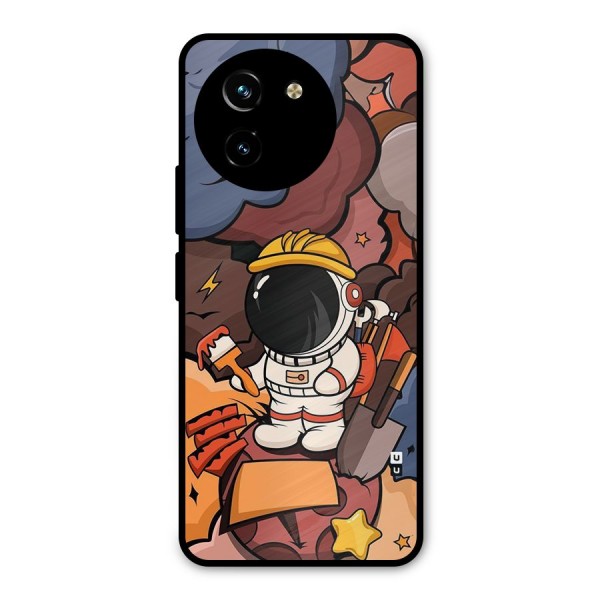 Comic Space Astronaut Metal Back Case for Vivo Y200i