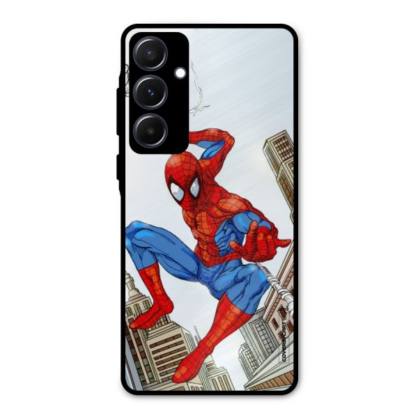 Comic Spider Man Metal Back Case for Galaxy A55
