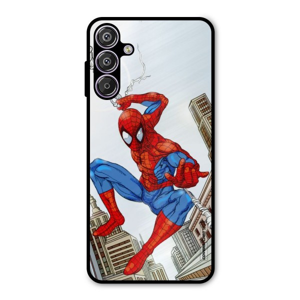 Comic Spider Man Metal Back Case for Galaxy M15