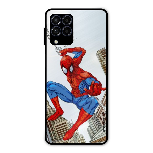 Comic Spider Man Metal Back Case for Galaxy M53 5G