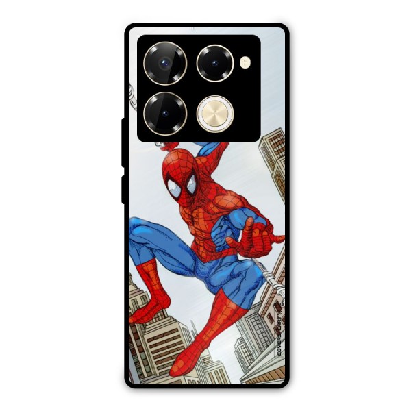 Comic Spider Man Metal Back Case for Infinix Note 40 Pro