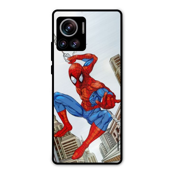 Comic Spider Man Metal Back Case for Motorola Edge 30 Ultra