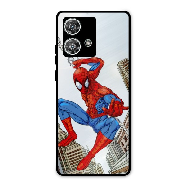 Comic Spider Man Metal Back Case for Motorola Edge 40 Neo
