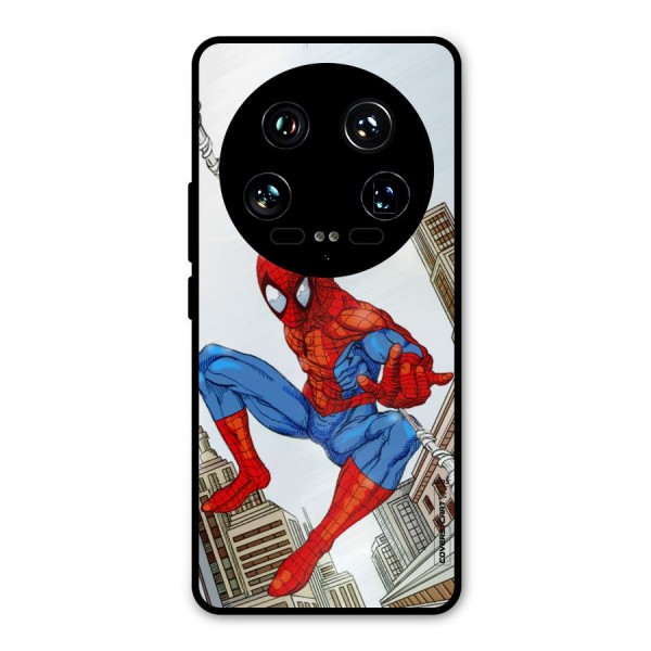 Comic Spider Man Metal Back Case for Xiaomi 14 Ultra