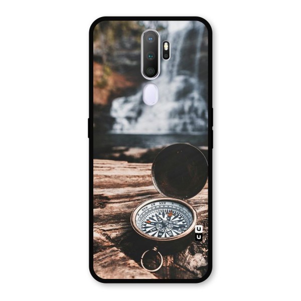 Compass Travel Metal Back Case for Oppo A9 (2020)