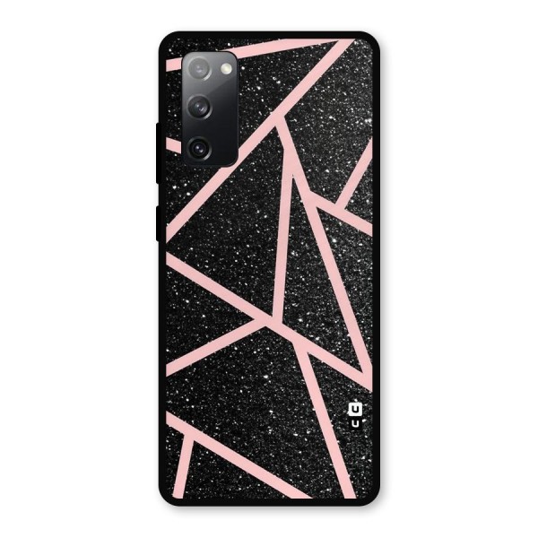 Concrete Black Pink Stripes Metal Back Case for Galaxy S20 FE 5G
