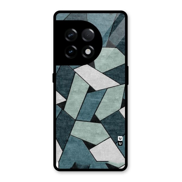 Concrete Green Abstract Glass Back Case for OnePlus 11R
