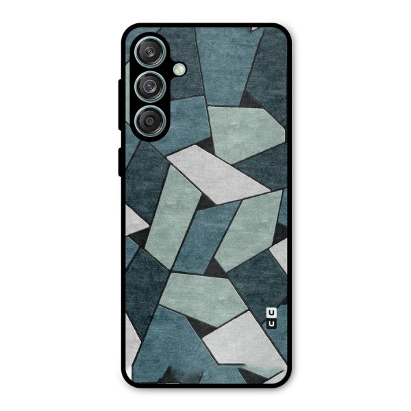 Concrete Green Abstract Metal Back Case for Galaxy M55 5G