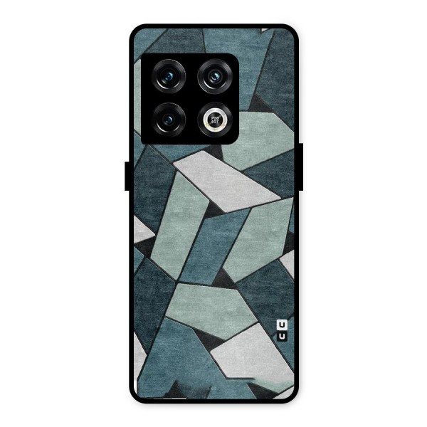 Concrete Green Abstract Metal Back Case for OnePlus 10 Pro 5G